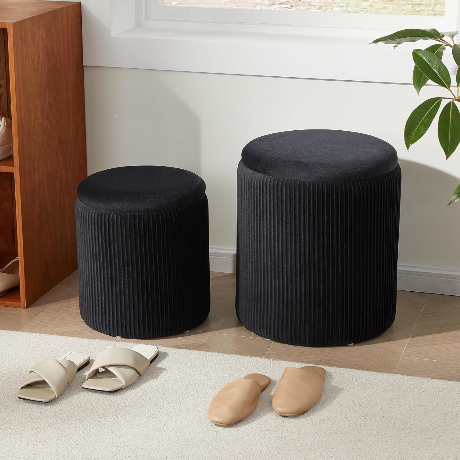 Twin Storage Ottoman Set