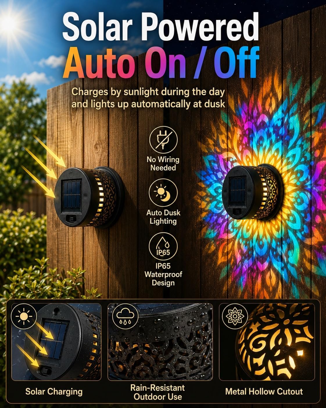 Solar Mandala Wall Light