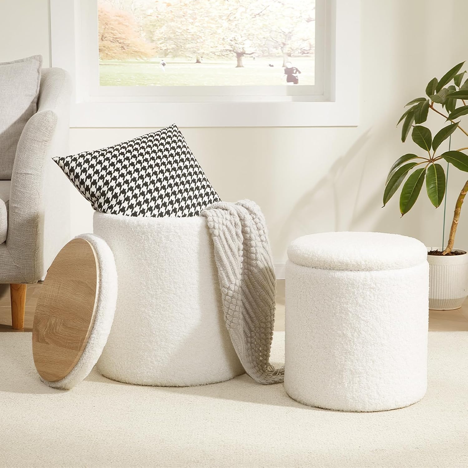 Twin Storage Ottoman Set