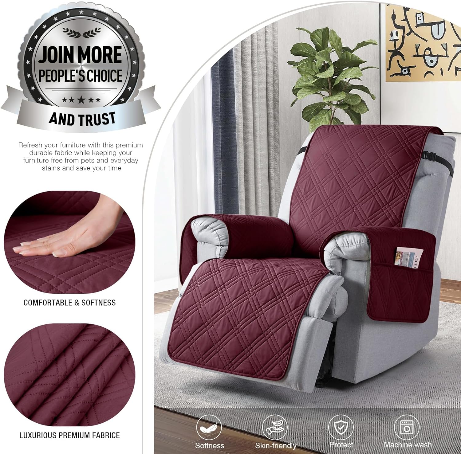 SpillSafe Recliner Cover