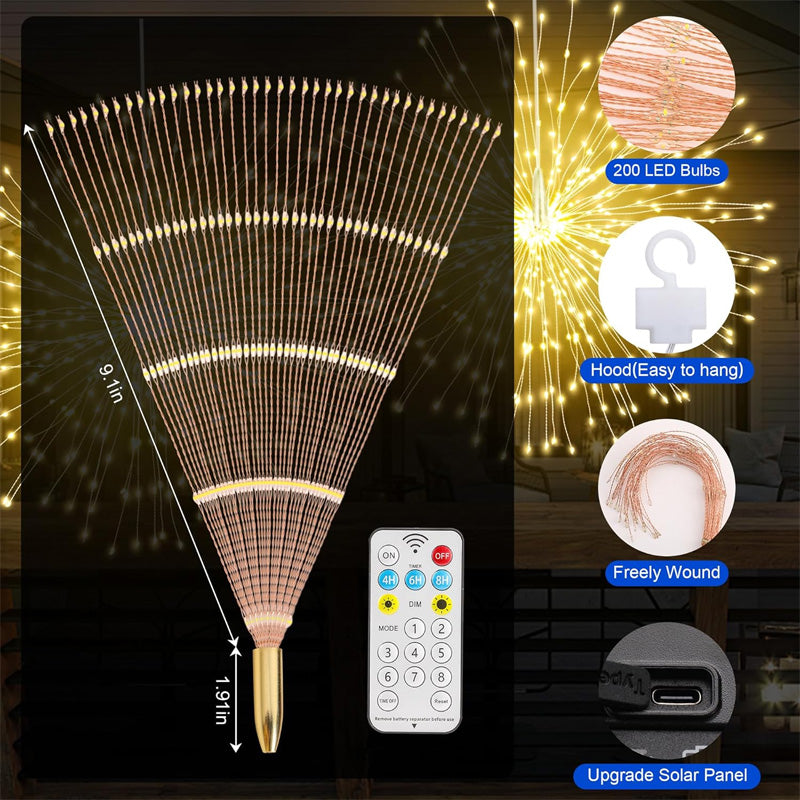 GlowBurst Solar Fireworks