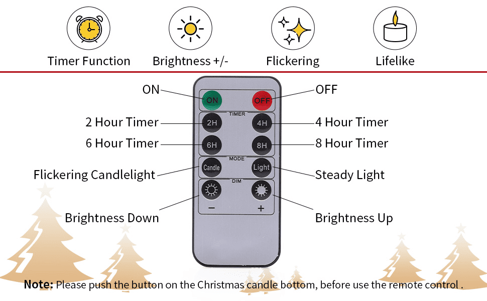 SparklePine LED Candles