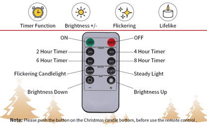 SparklePine LED Candles