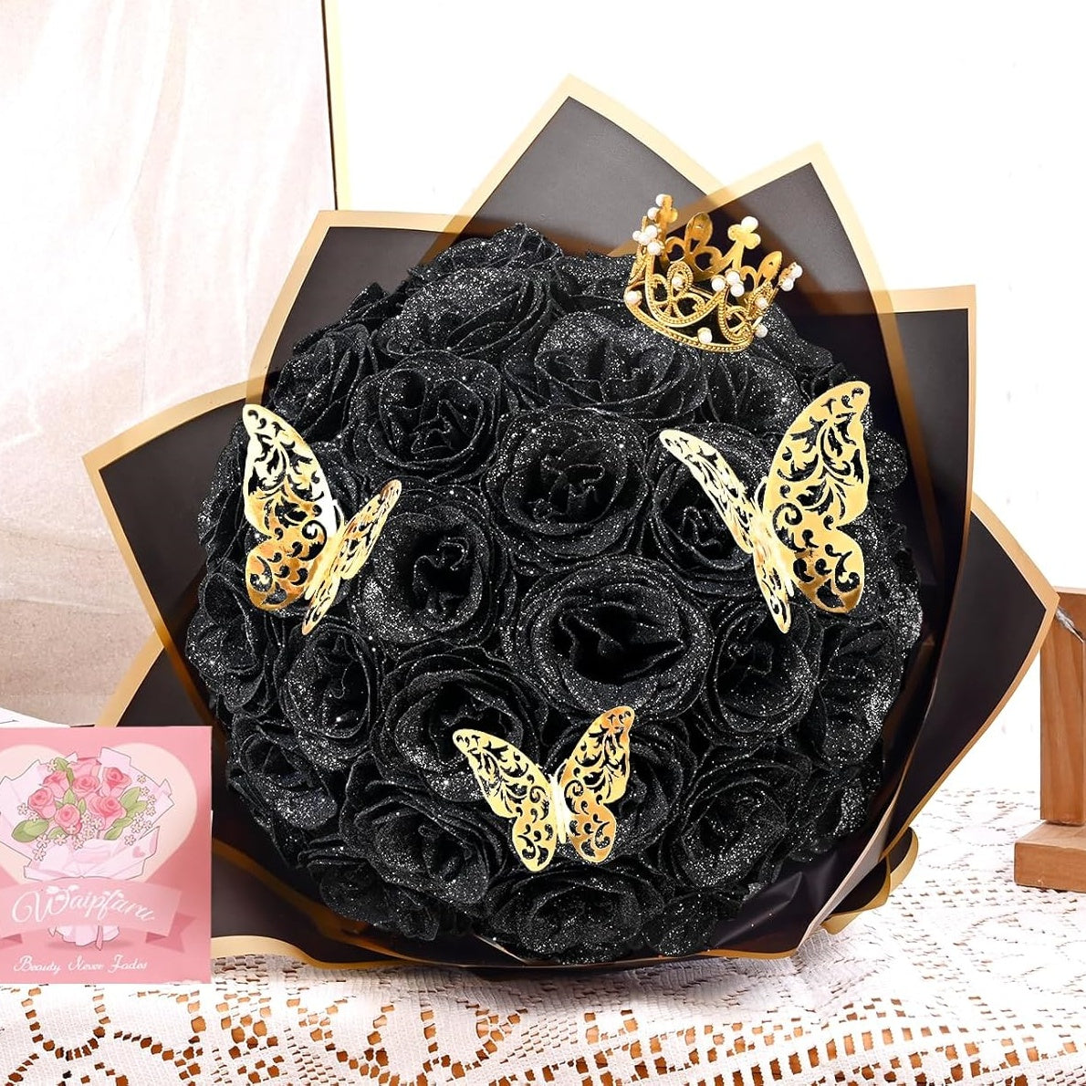 Starlight Rose Glitter Bouquet