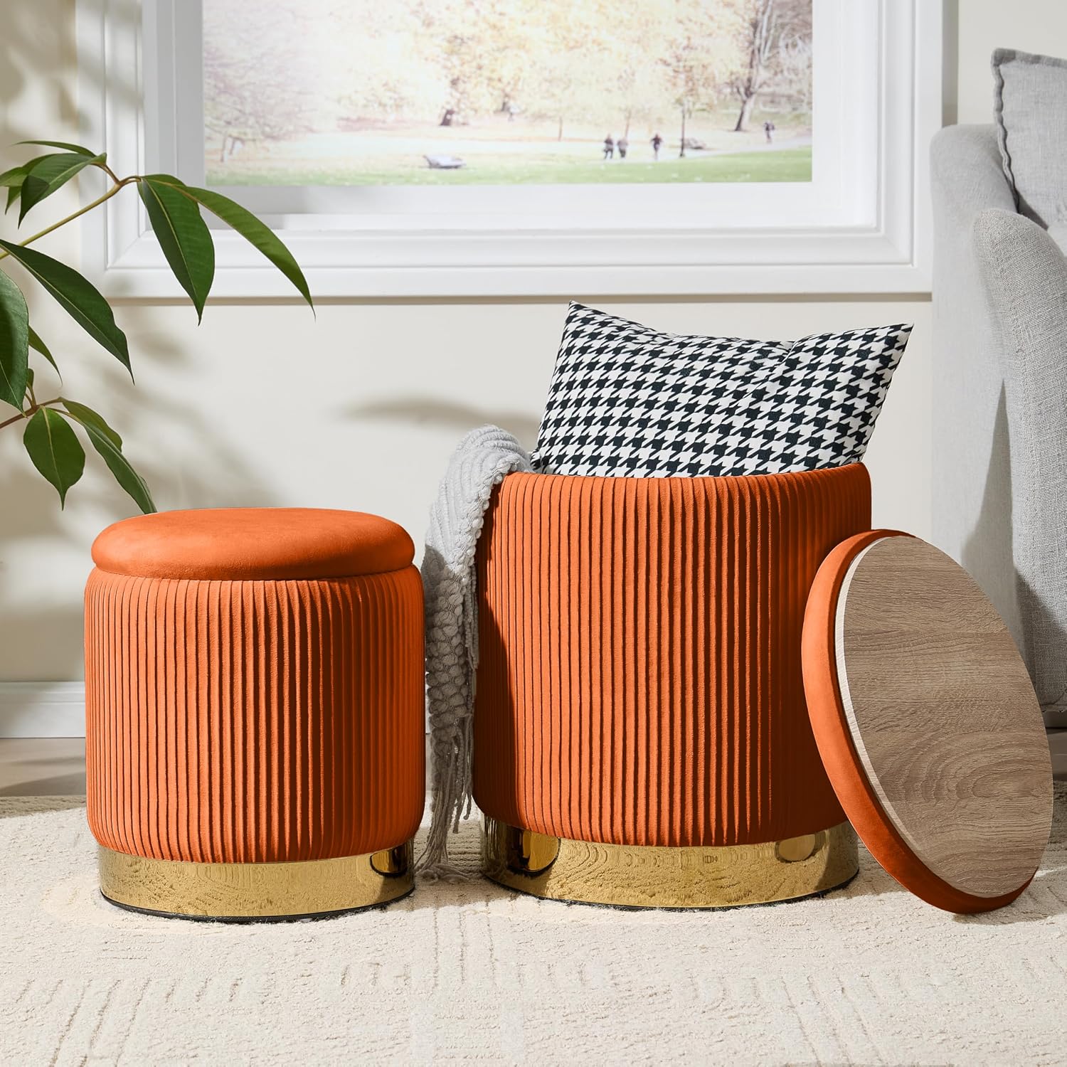 Twin Storage Ottoman Set