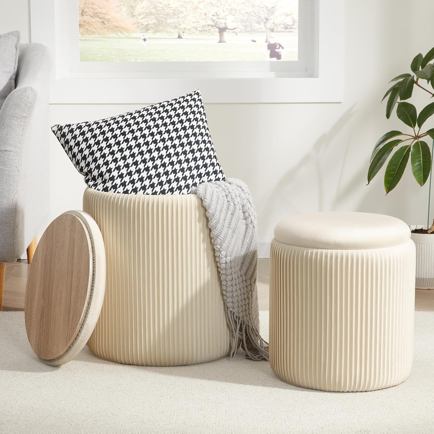 Twin Storage Ottoman Set
