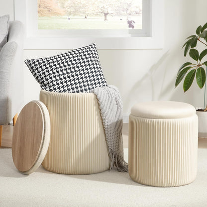 Twin Storage Ottoman Set