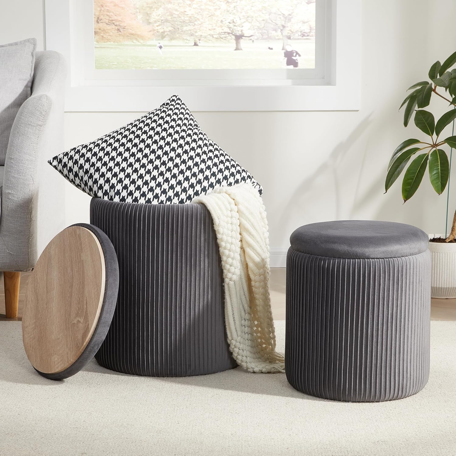 Twin Storage Ottoman Set