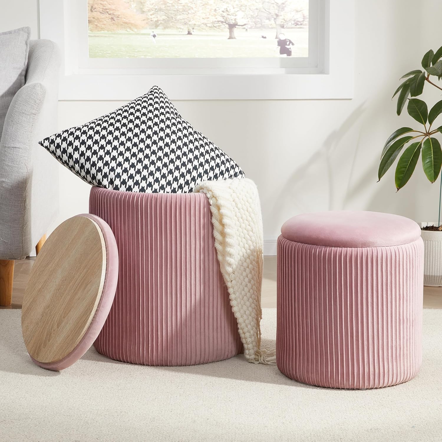 Twin Storage Ottoman Set