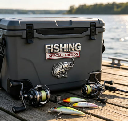 3D Metal Vehicle Fishing Badge