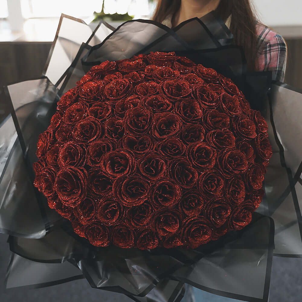Starlight Rose Glitter Bouquet