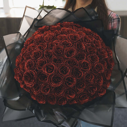 Starlight Rose Glitter Bouquet