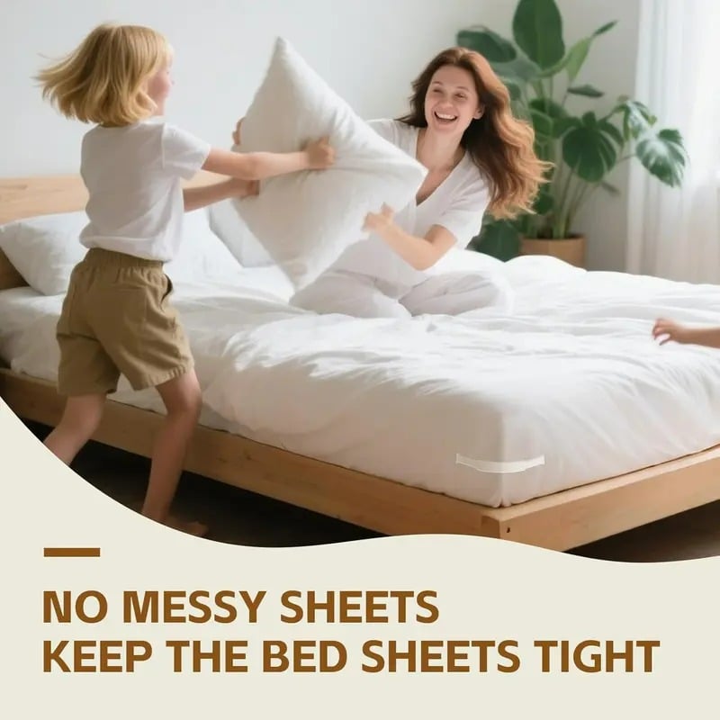 No-Slip Sheet Straps 4-Pack