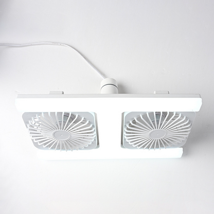 Dual-Head LED Ceiling Fan
