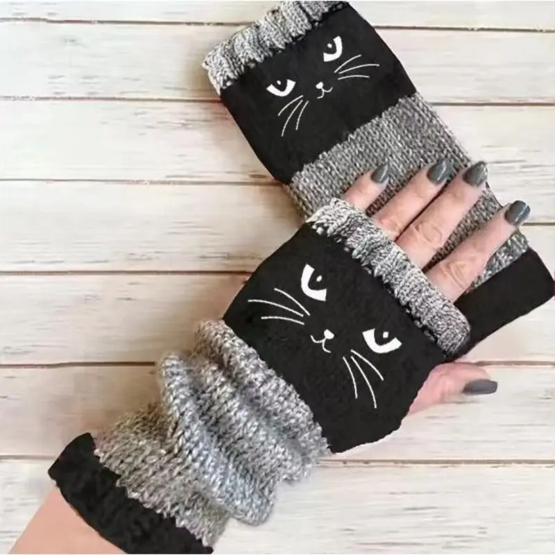 WarmWhiskers Fingerless Gloves