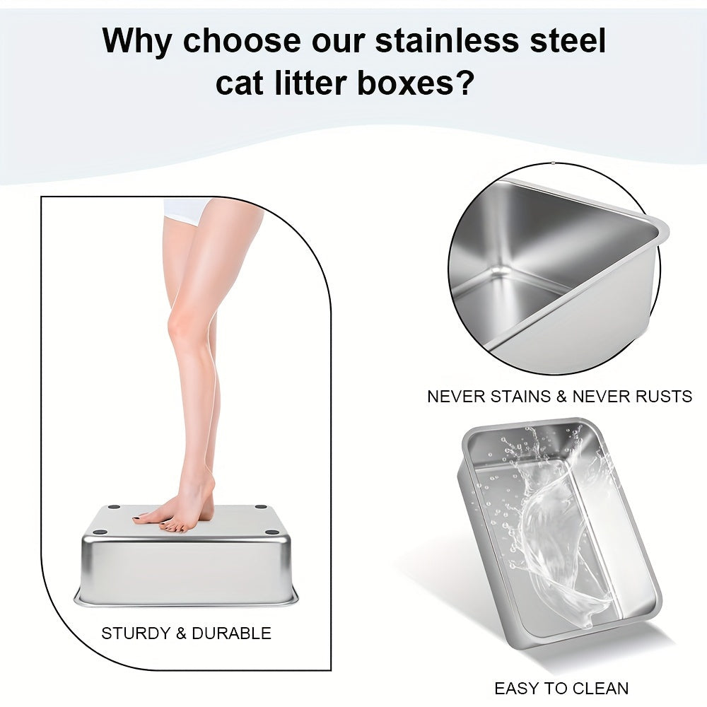PawStep Stainless Litter Pan
