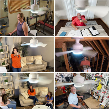 LED Ceiling Fan Light with Remote