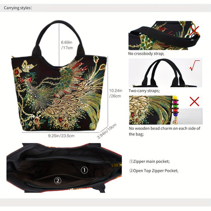 PhoenixMuse Embroidered Bag