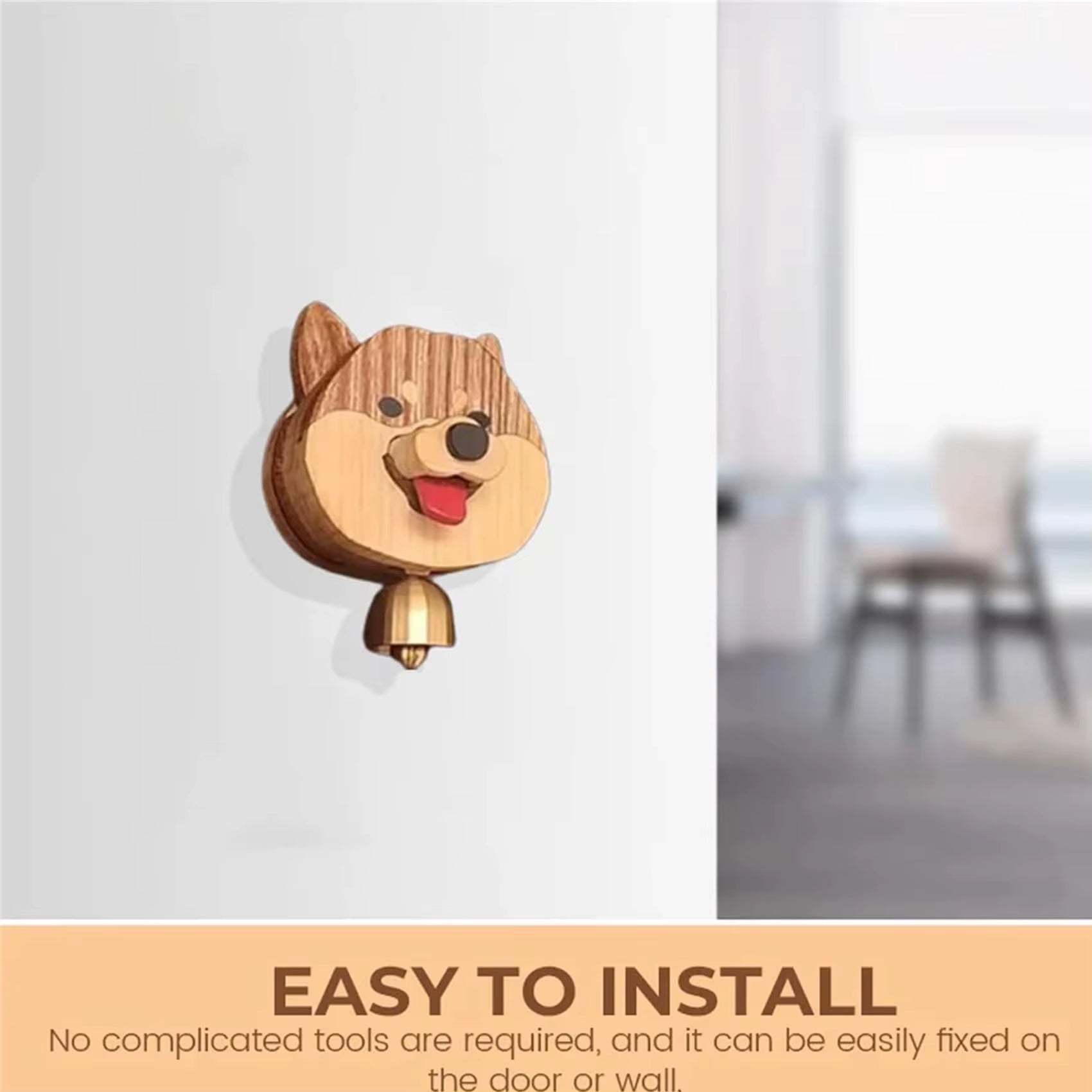 ShibaChime Wooden Doorbell