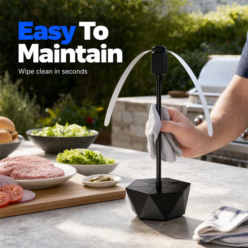 BreezoFan™ – Silent Fan for Bug-Free Outdoor Comfort