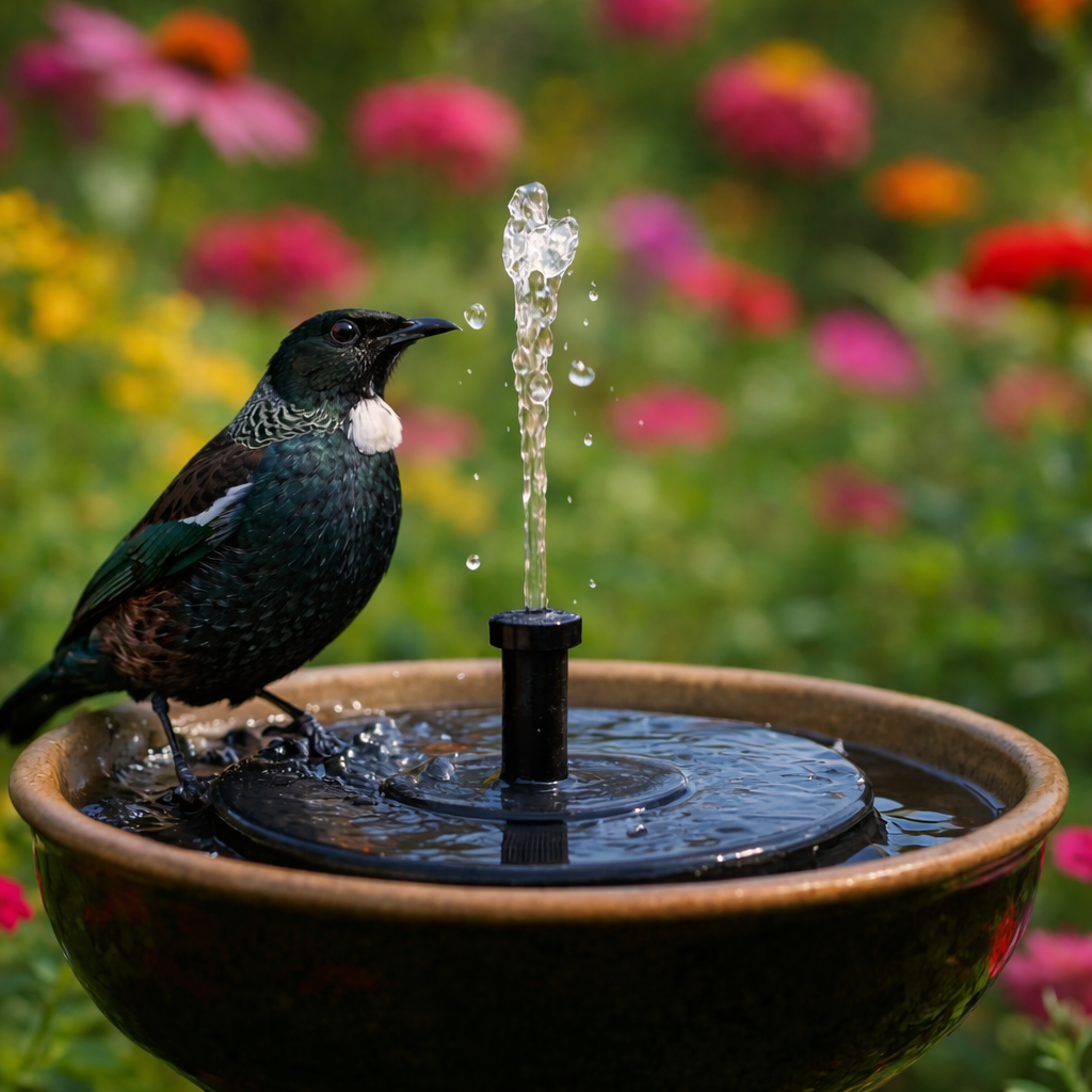 SunFlow Solar Garden Fountain