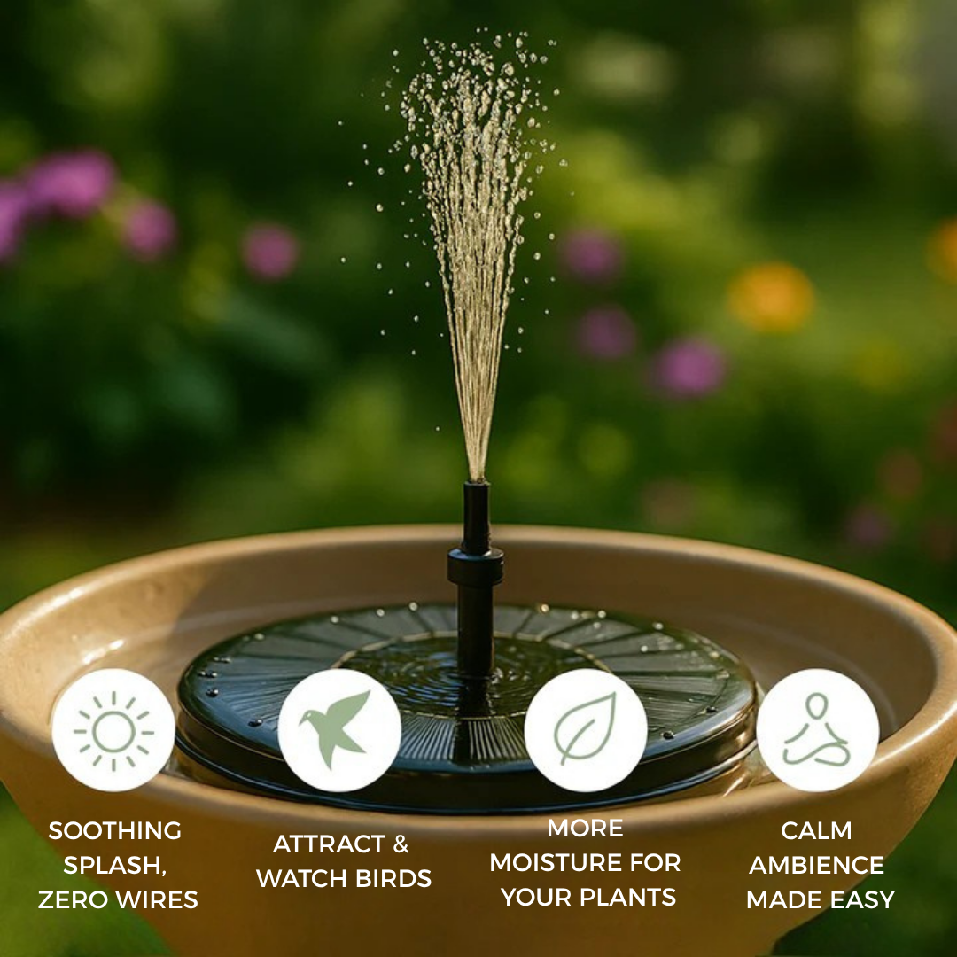 SunFlow Solar Garden Fountain