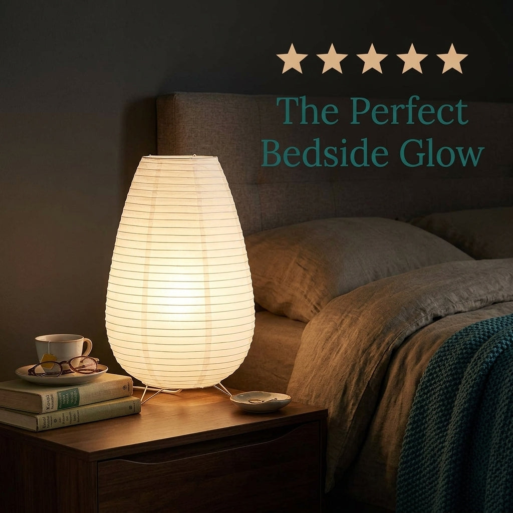 ZenGlow Oval Paper Lamp