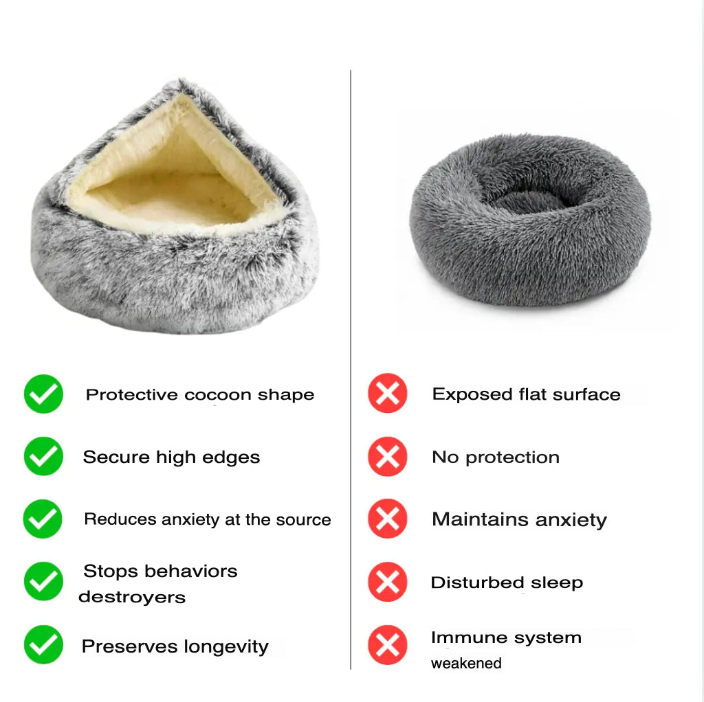 CalmCave Therapeutic Dog Bed