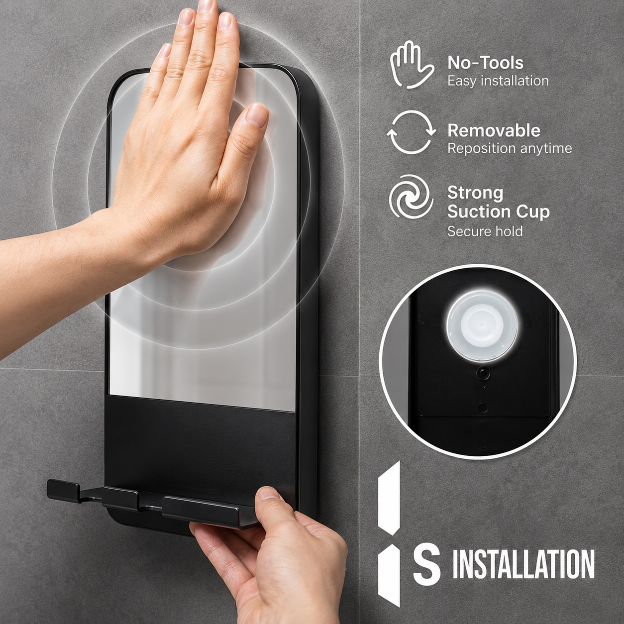 Anti-Fog Shower Mirror
