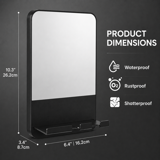 Anti-Fog Shower Mirror