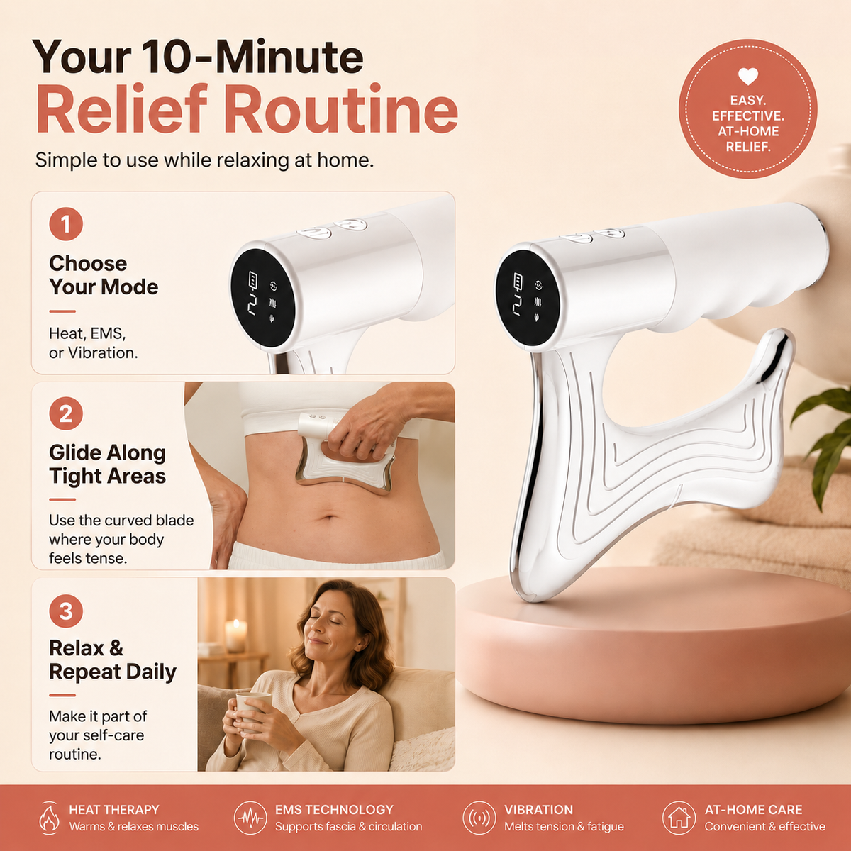 SootheWave 4-in-1 Fascia Reliever