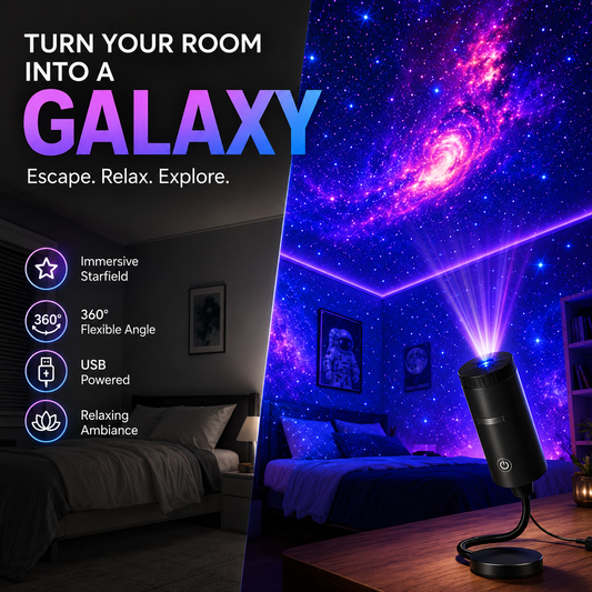 Plug-and-Play HD Star Projector
