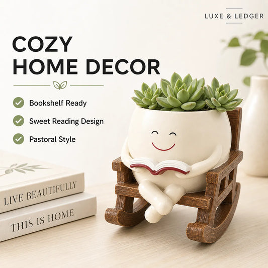 Charming Rocking Chair Planter