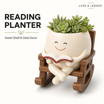 Charming Rocking Chair Planter