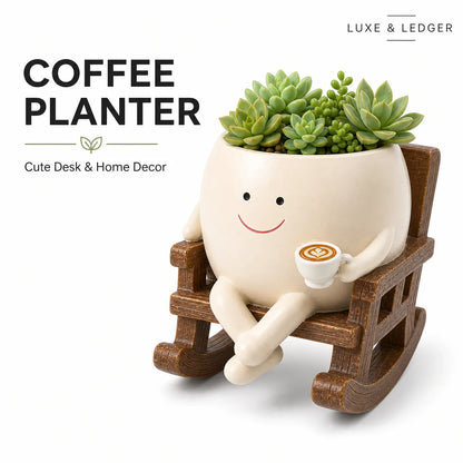 Charming Rocking Chair Planter