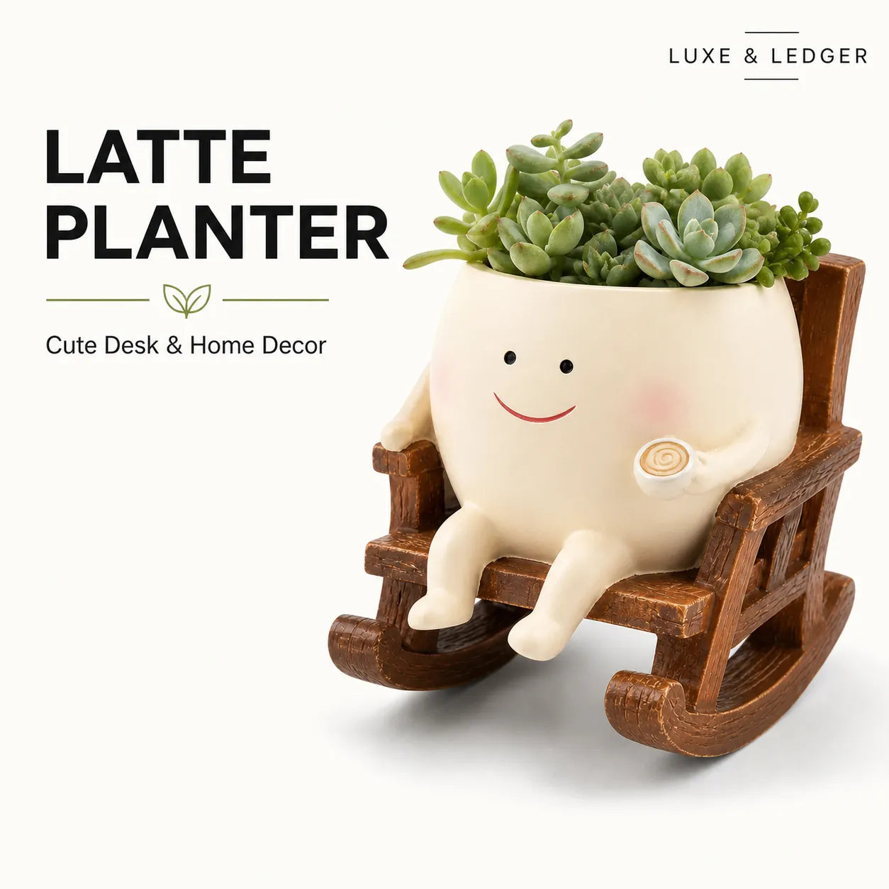 Charming Rocking Chair Planter