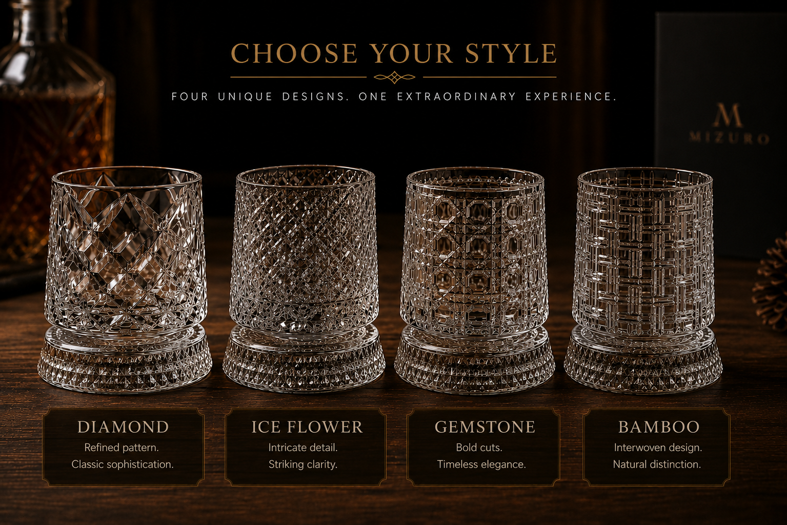 Spinning Crystal Glass