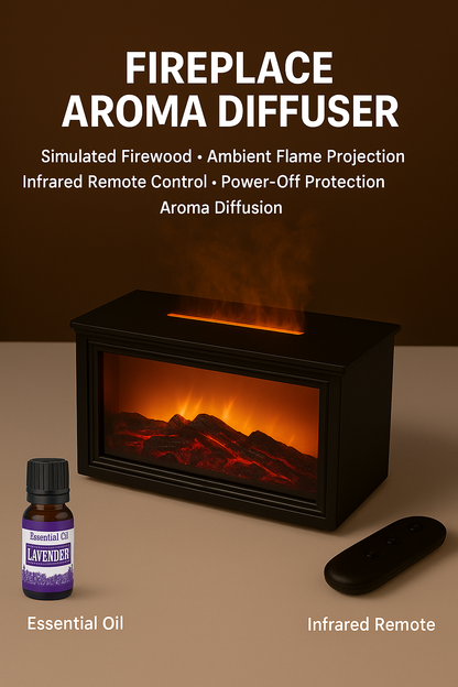 ZenFlame Humidifier & Relaxing LED Fireplace