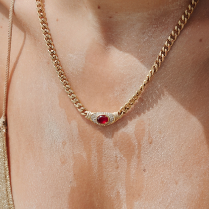 Bella Red Carnelian Necklace