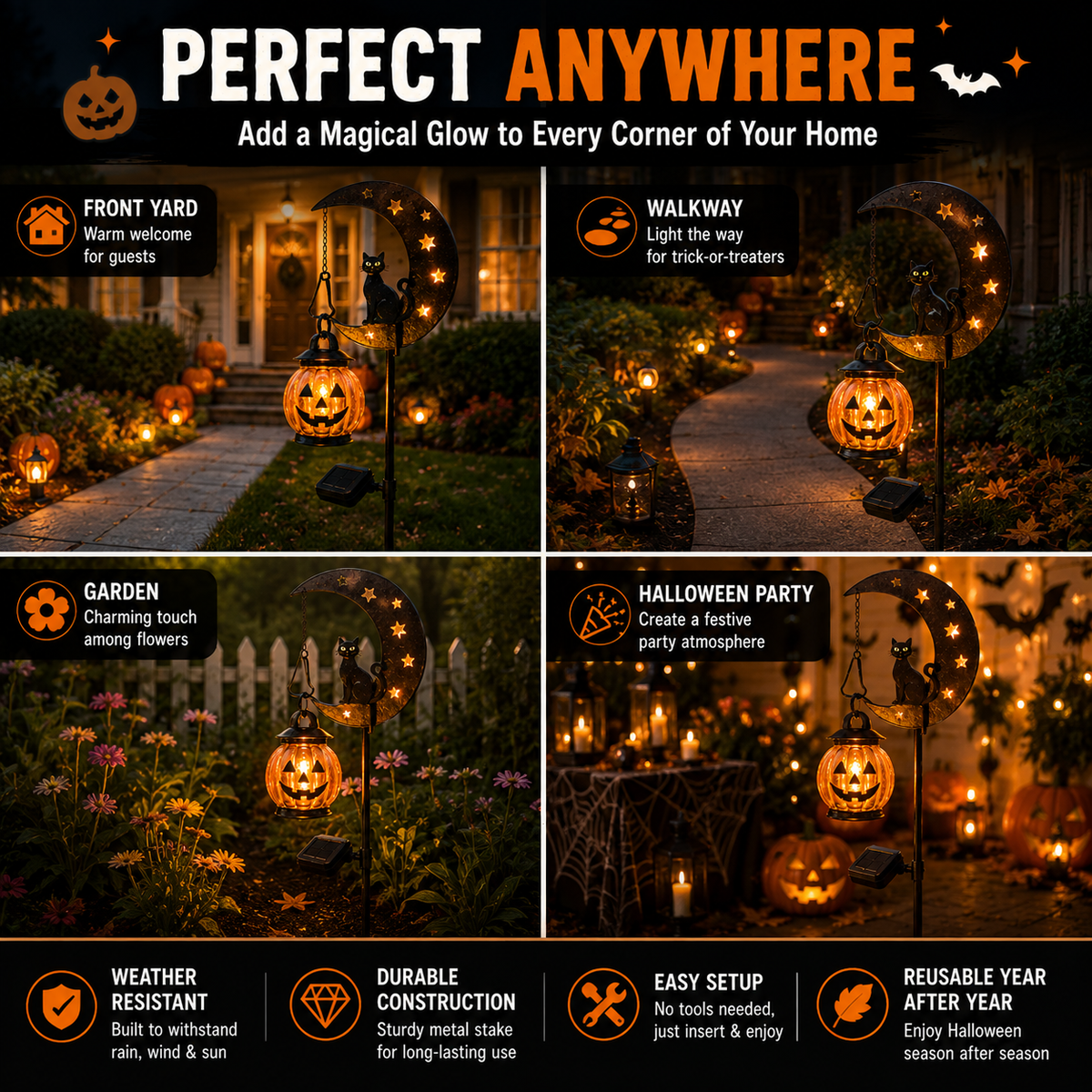 Pumpkin Moon Garden Light