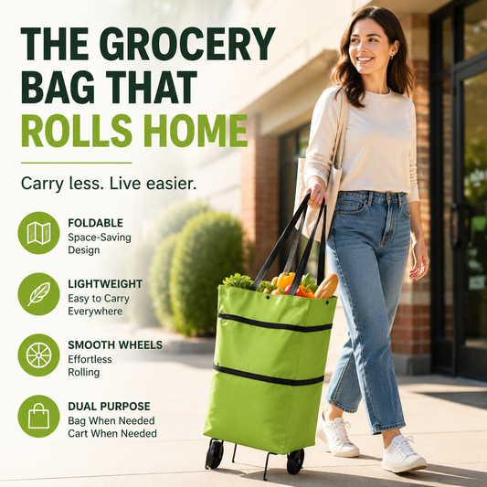 Foldable Shopping Trolley Bag
