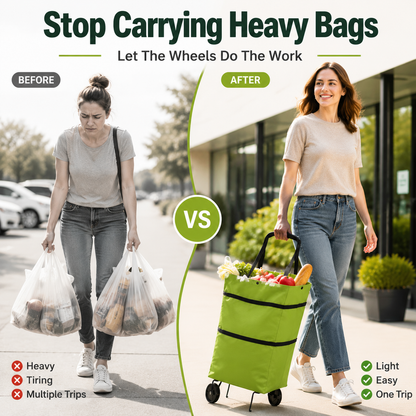 Foldable Shopping Trolley Bag