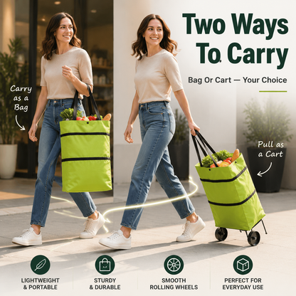 Foldable Shopping Trolley Bag