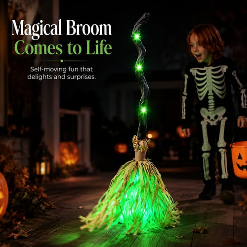 HauntGlide Auto Witch Broom
