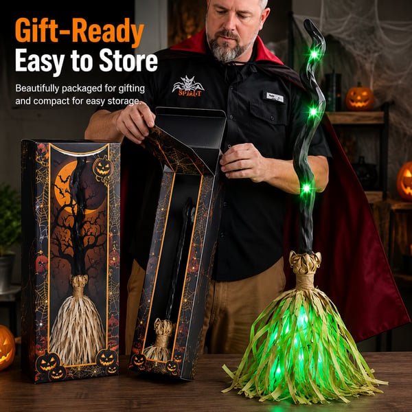 HauntGlide Auto Witch Broom