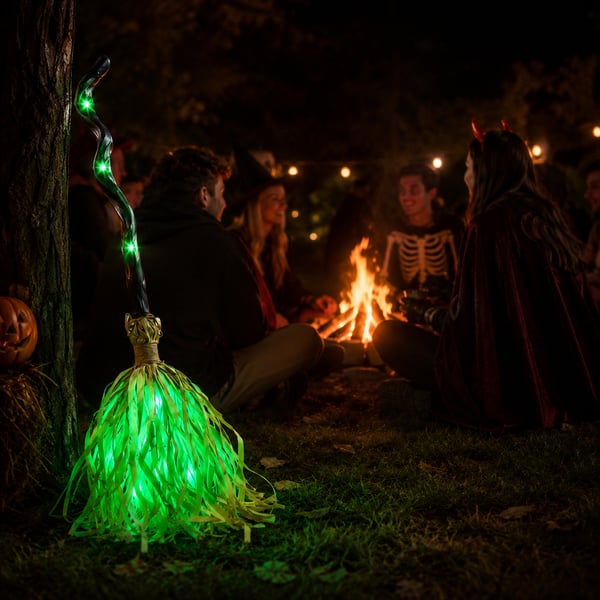 HauntGlide Auto Witch Broom