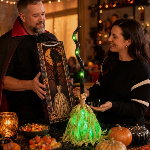 HauntGlide Auto Witch Broom