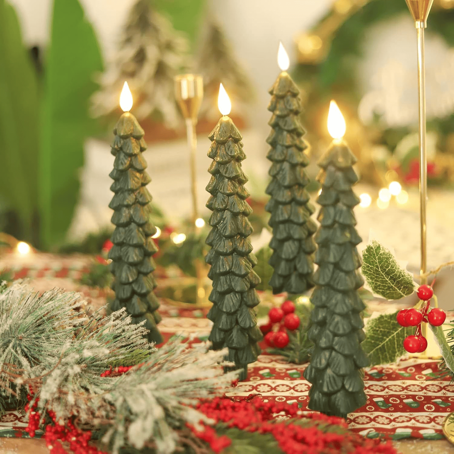 SparklePine LED Candles