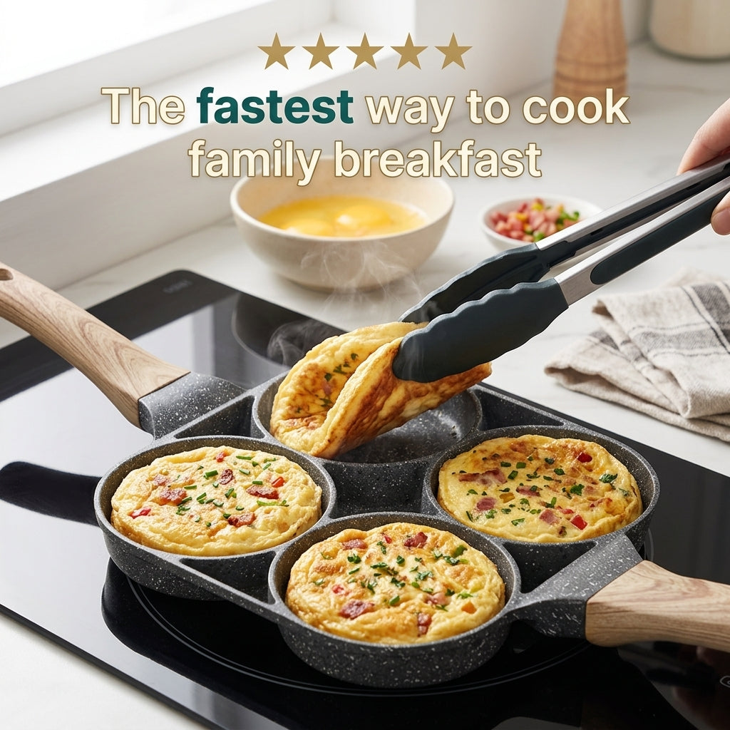 QuadraSizzle 4-Cup Omelette Pan