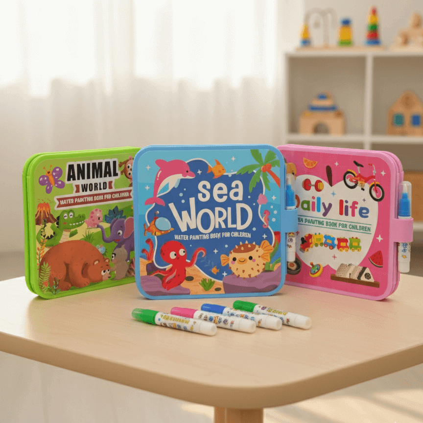 Mess-Free Coloring Books